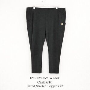 Carhartt Fitted Black Stretch Work Leggings 2X Pull On NWOT